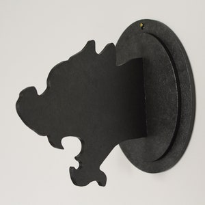 Silhouette of a wooden gargoyle head to hang &quot;Northern Gargoyle Trophy&quot;