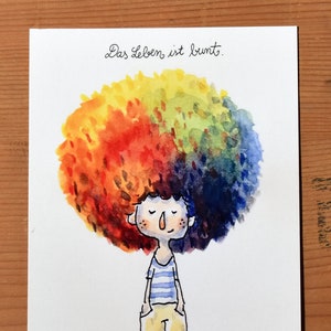 Artist Postcard - Life is colorful