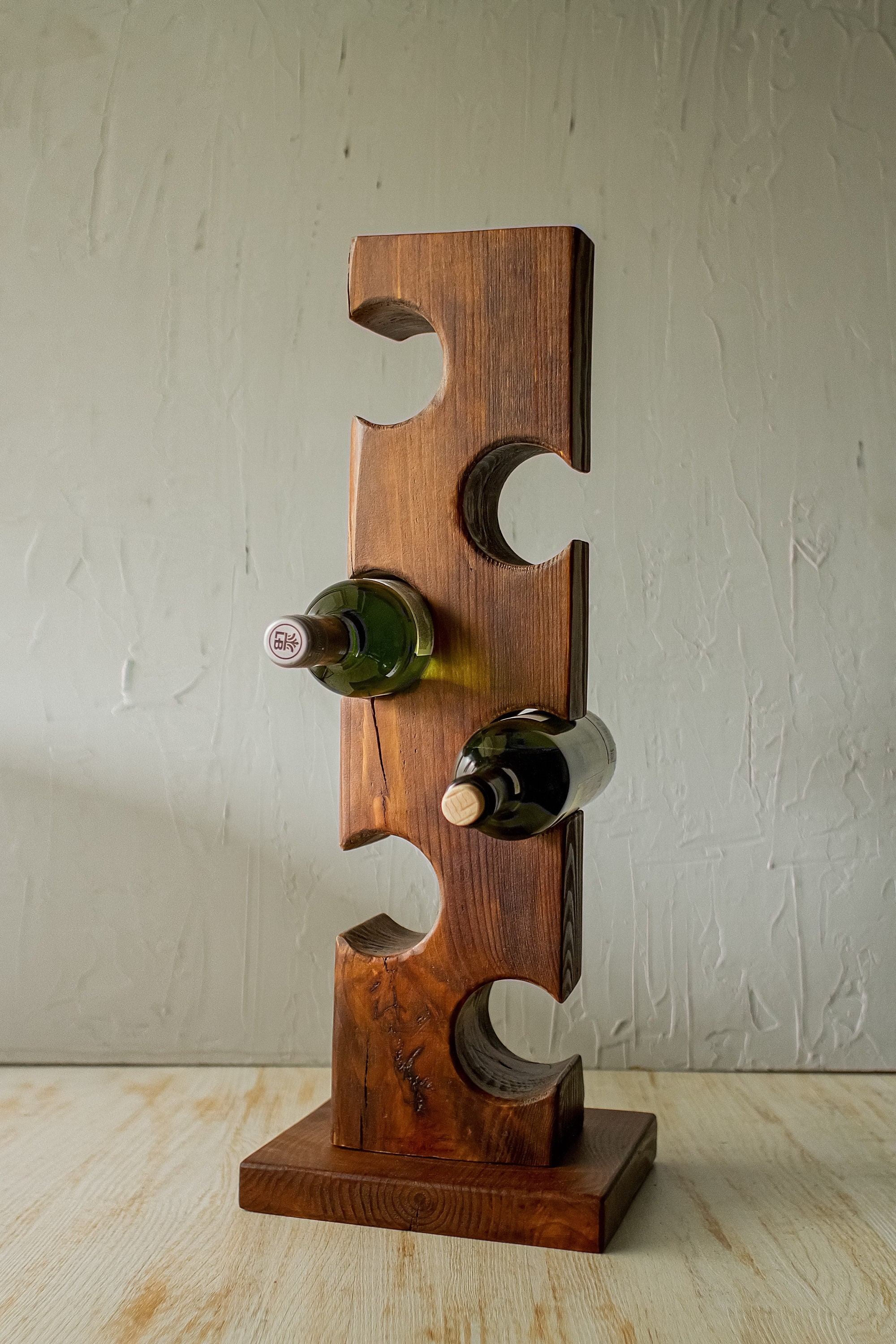 Standing Vertical Wine Rack for 6 Bottles Wine Shelf Wine Etsy Australia