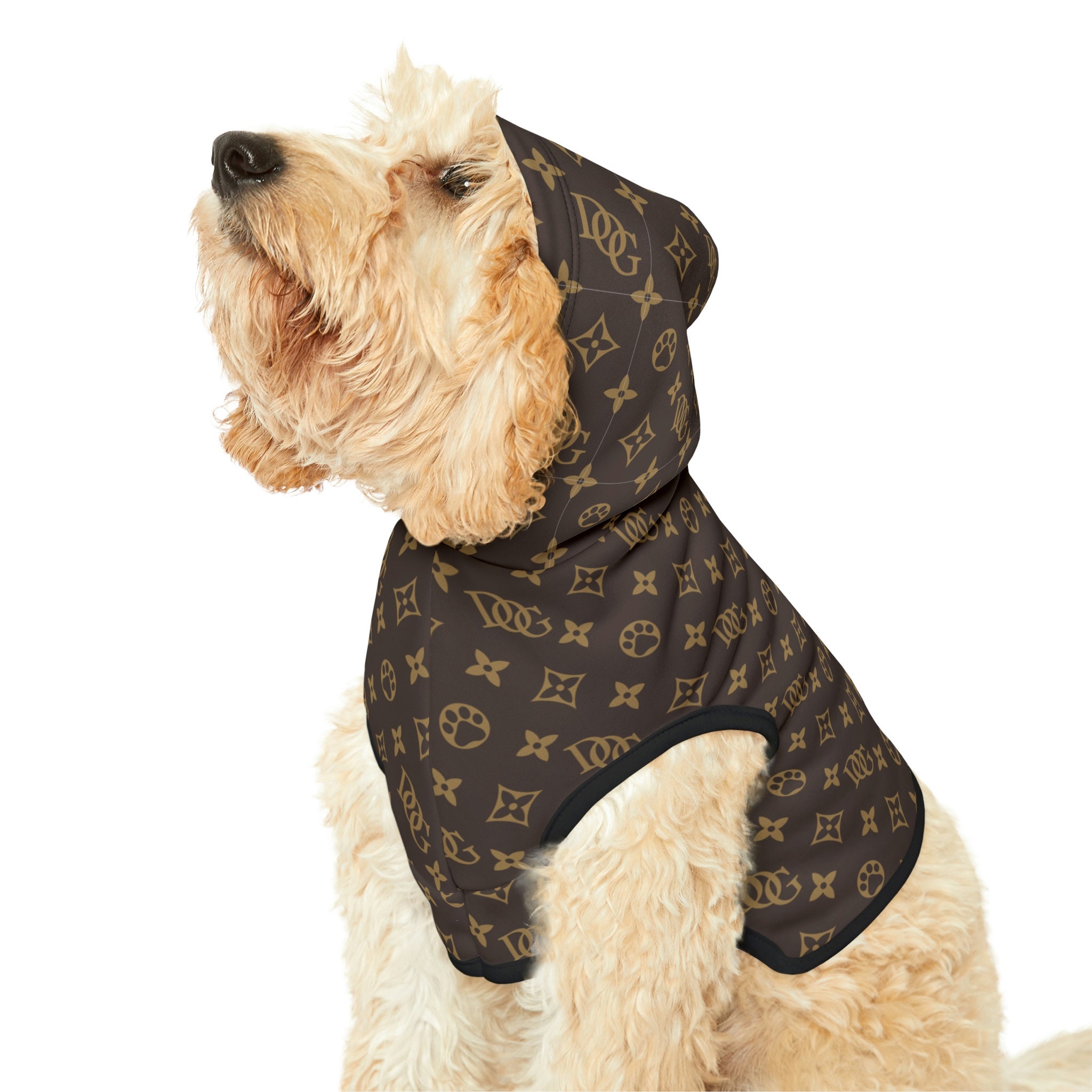 Beige Faux Fur Louis Vuitton Inspired Winter Dog Coat Petiboo #14 Beige Faux Fur Louis Vuitton Inspired Winter Dog Coat Petiboo