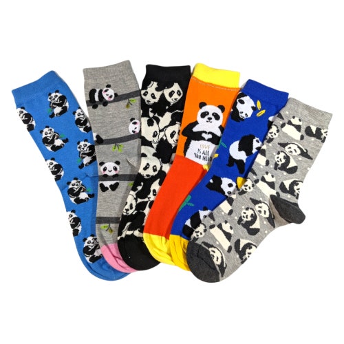 Panda Animal Fluffy Socks Jungle Zoo Cute Slipper Socks Etsy