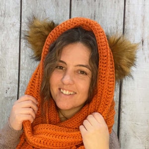 TORRE Listing - Galaxy Wars Bear Hood for Adult | Child | faux fur pom poms | Handmade | Crochet