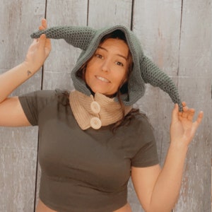 Galaxy Wars Alien Hood for Adult | Handmade | Crochet