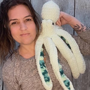 Crochet Octopus Plushie | Amigurumi Stuffed Cephalopod | Ocean Nursery Decor