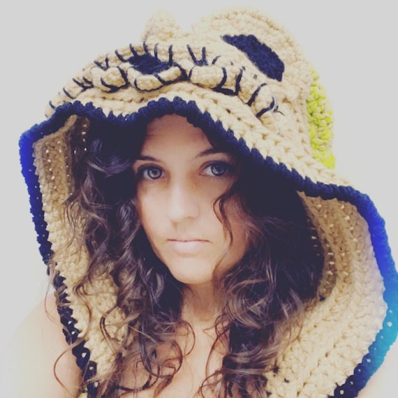 Burlap Chap Hood | Adult Halloween Costume | Scarecrow Horror Cosplay | Handmade Crochet Hood