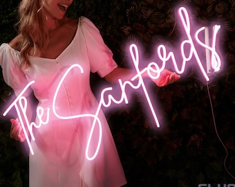 Wedding Neon Sign Custom/ Wedding Neon Sign Battery Operated/ Wedding Neon Sign Name/ Neon Sign Wedding Ceremony/ Wedding Decor/ Led Signs