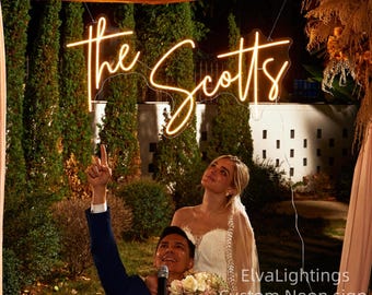 Wedding Neon Sign Custom/Neon Sign Wedding/Neon Name Sign for Wedding Decor/Led Sign/Wedding Decor/Neon Light for Home Decor