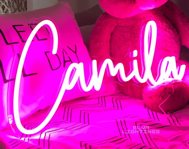 Custom Name Neon Sign Neon Sign Bedroom Name Neon Sign Etsy