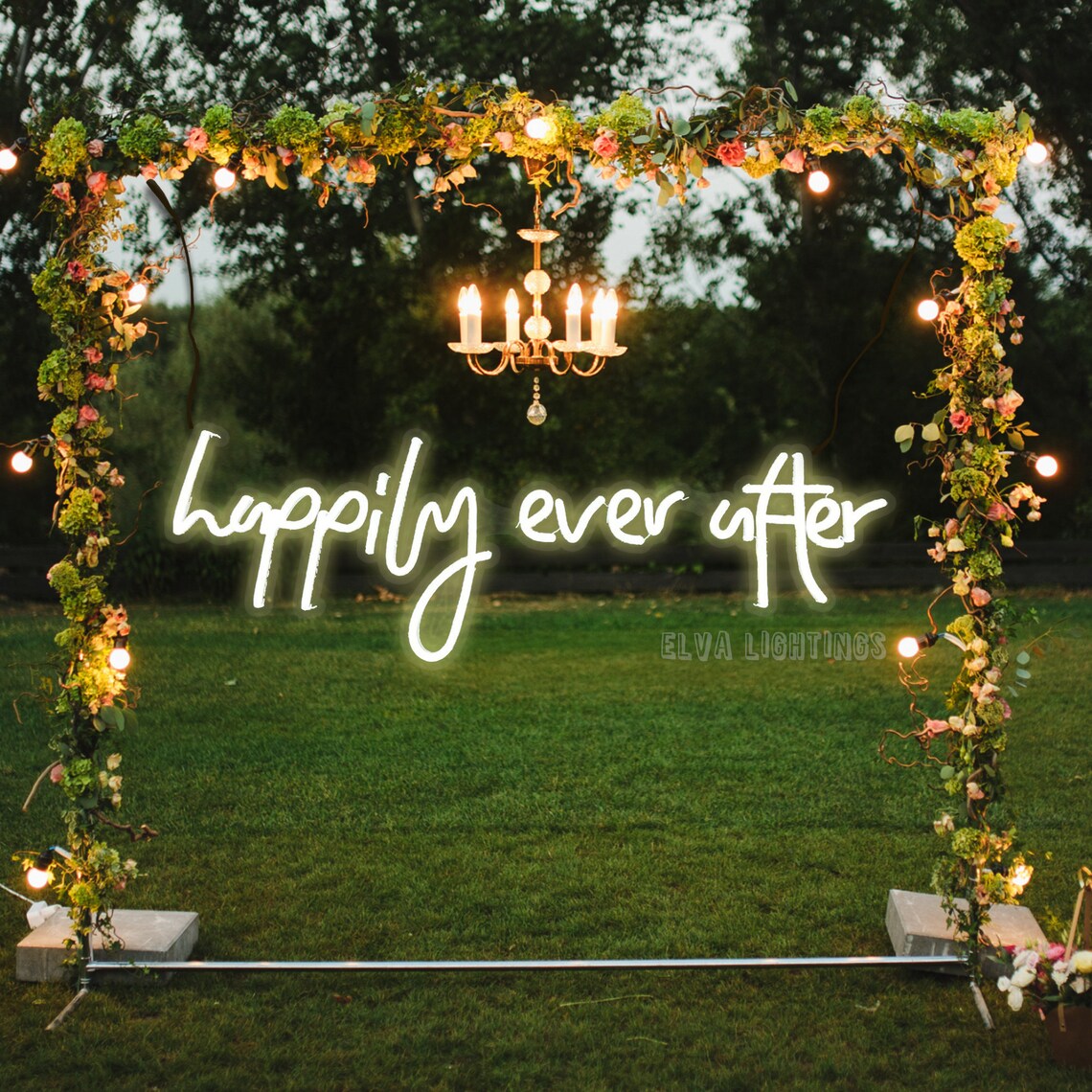 Wedding Neon Sign Modern Neon Wedding Sign To Our Etsy