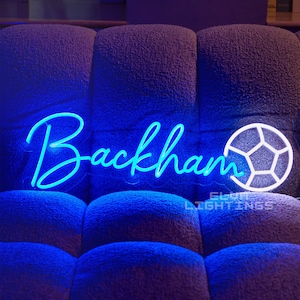 Custom Neon Sign for Kids, Boy&#39;s Name in Neon Lights, Personalized Bedroom Decor, Unique Gift Idea, Personalized Theme Decor, Boy&#39;s Room