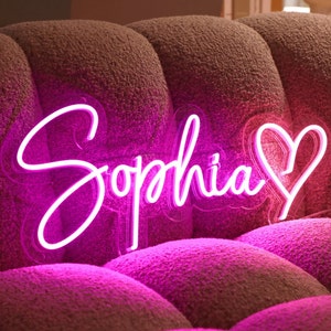 Custom Name Neon Sign for Kids, Kid Room Decorations, Home Decor Wall Decor, Neon Sign Custom,Nursery Neon Sign, Children&#39;s day Gift