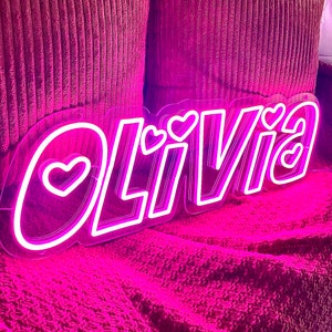 Custom Name Neon Sign for Kids, Kid Room Decorations, Home Decor Wall Decor, Neon Sign Custom,Lighted Name Sign, Personalized Gifts for Kids