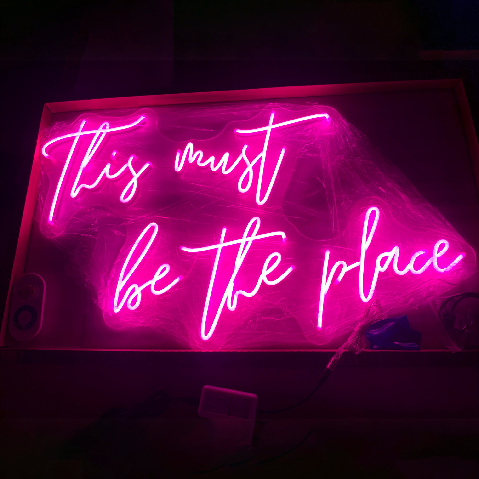 Neon Sign This Must Be the Place Custom Neon Sign Neon Light - Etsy