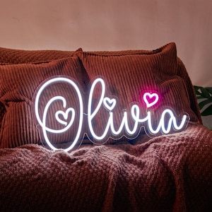 Custom Name Neon Sign for Kids, Kid Room Decorations, Home Decor Wall Decor, Neon Sign Custom,Lighted Name Sign, Personalized Gifts for Kids