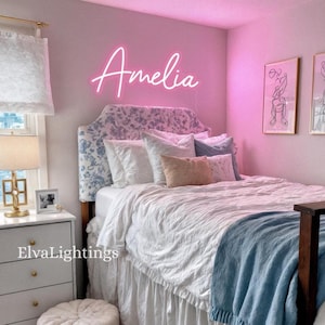 Custom Name Neon Sign for Kids, Kid Room Decor, Birthday Gift for Kids, Bedroom Neon Sign Custom, Dorm Wall Art, Wall Decor, LED Light