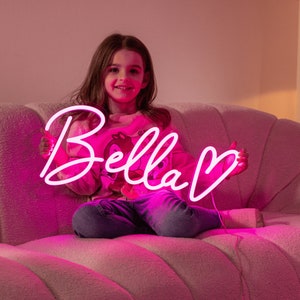 Custom Name Neon Sign for Kids, Kid Room Decorations, Home Decor Wall Decor, Neon Sign Custom,Nursery Neon Sign, Personalized Gifts for Kids