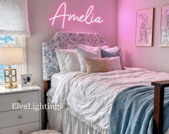 Custom Name Neon Sign for Kids, Nursery Room Decor, Birthday Gift for Kids, Bedroom Neon Sign, Dorm Wall Decor, Easter Personalized Gifts
