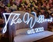 Wedding Neon Sign Custom/ Wedding Neon Sign Battery Operated /Wedding Neon Sign EST/ Wedding Neon Sign Name/ Wedding Decor/ Led Signs 