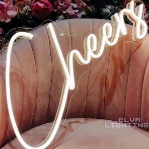 Cheers Neon Sign, Neon Bar Sign, Custom Neon Sign, Neon Decorations, Led Signs, Custom Logo Neon Sign, Bedroom Neon Sign