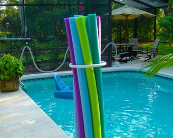 White - Pool Noodle Holder Organizer