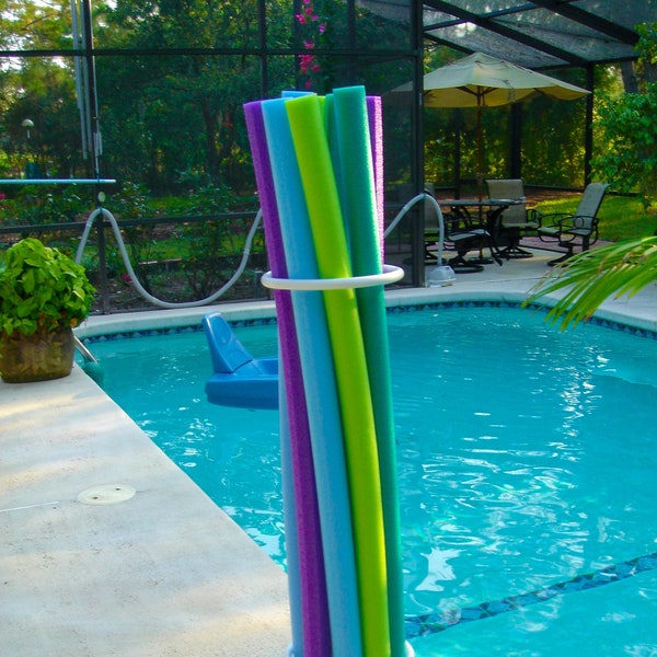 White - Pool Noodle Holder Organizer