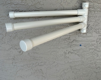 Towel Holder - Wall Mount - Bone - For Pool, Patio, Hot Tub, Yard, Bathroom, or Dock