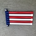 American Flag - Towel Holder - Wall Mount - Red White & Blue - For Pool, Patio, Hot Tub, Yard, Bathroom, or Dock 