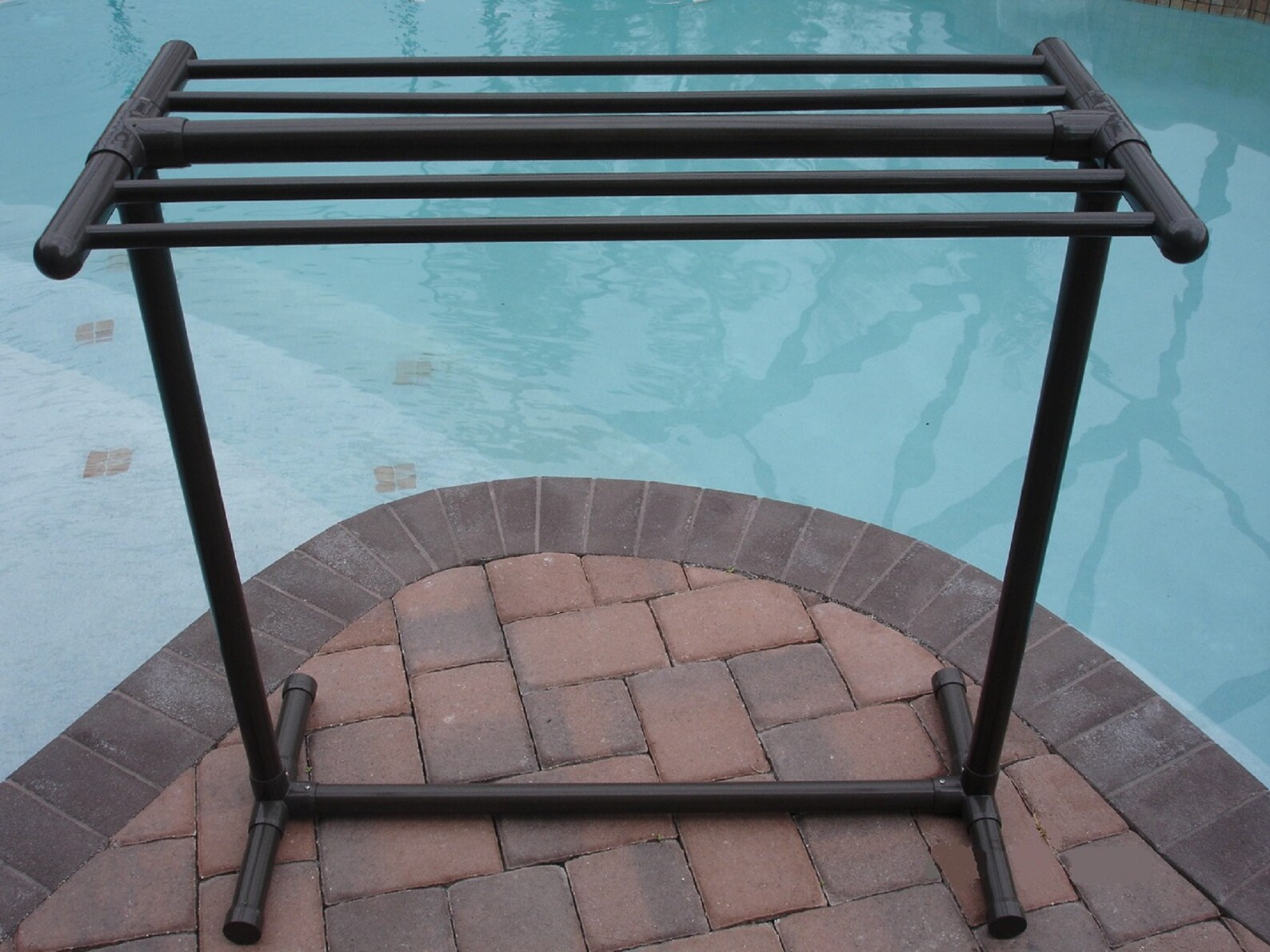 Towel Holder Stand 5 Bar Bronze for Pool Patio Hot Tub Etsy