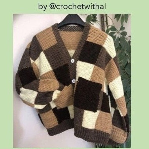 Crochet Patchwork Cardigan Pattern