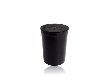 30 Dram x 160 Pop Top Containers 2.05 US Fluid Ounces Black Smell Proof -  Bulk