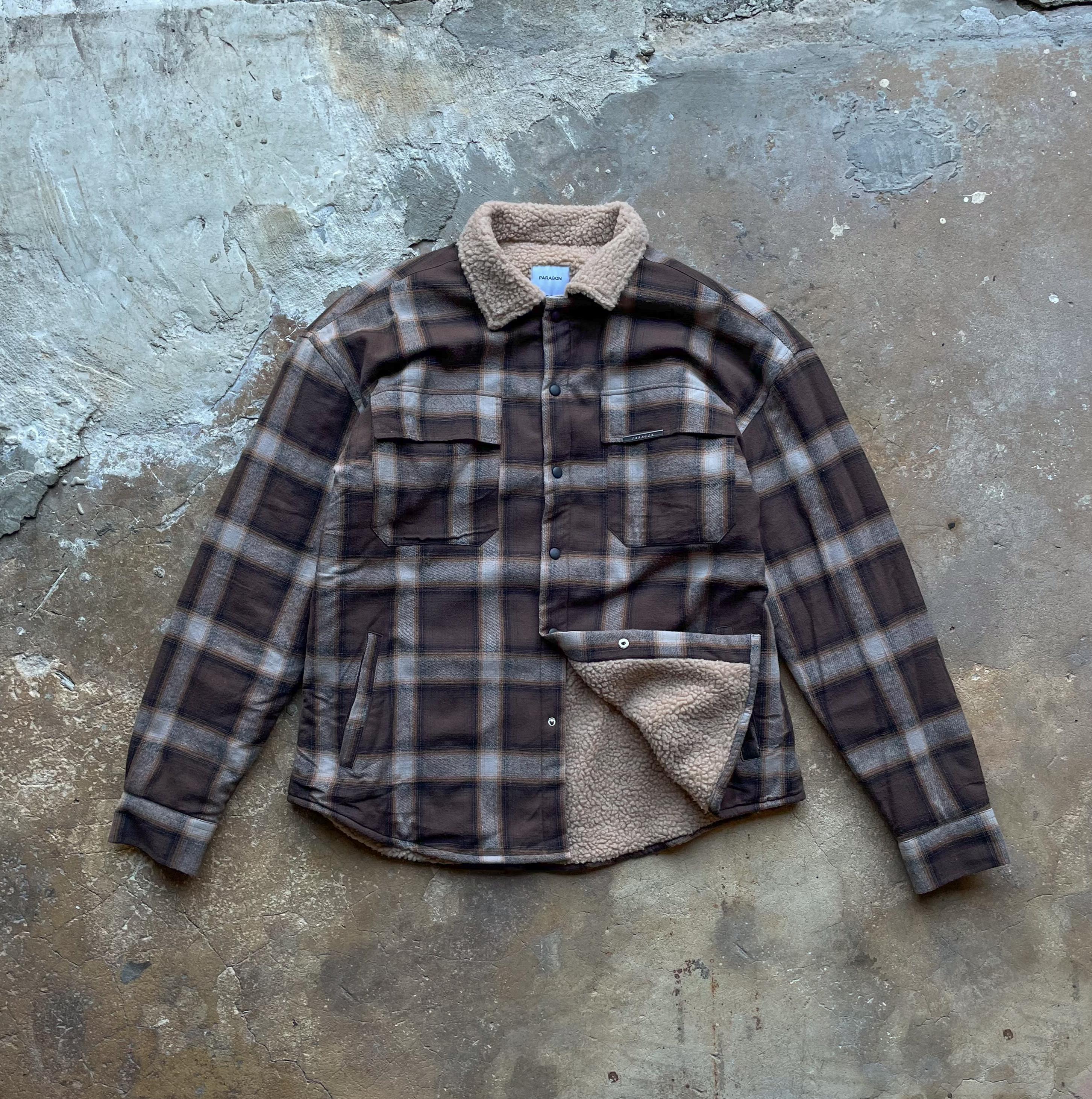 Sherpa Lined Mens Flannel