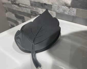 Leaf Soap Dish with Drain, Leaf Soap Dish, Soap Holder, Soap Saver, Easy Cleaning, Dry, Stop Mushy Soap, gift