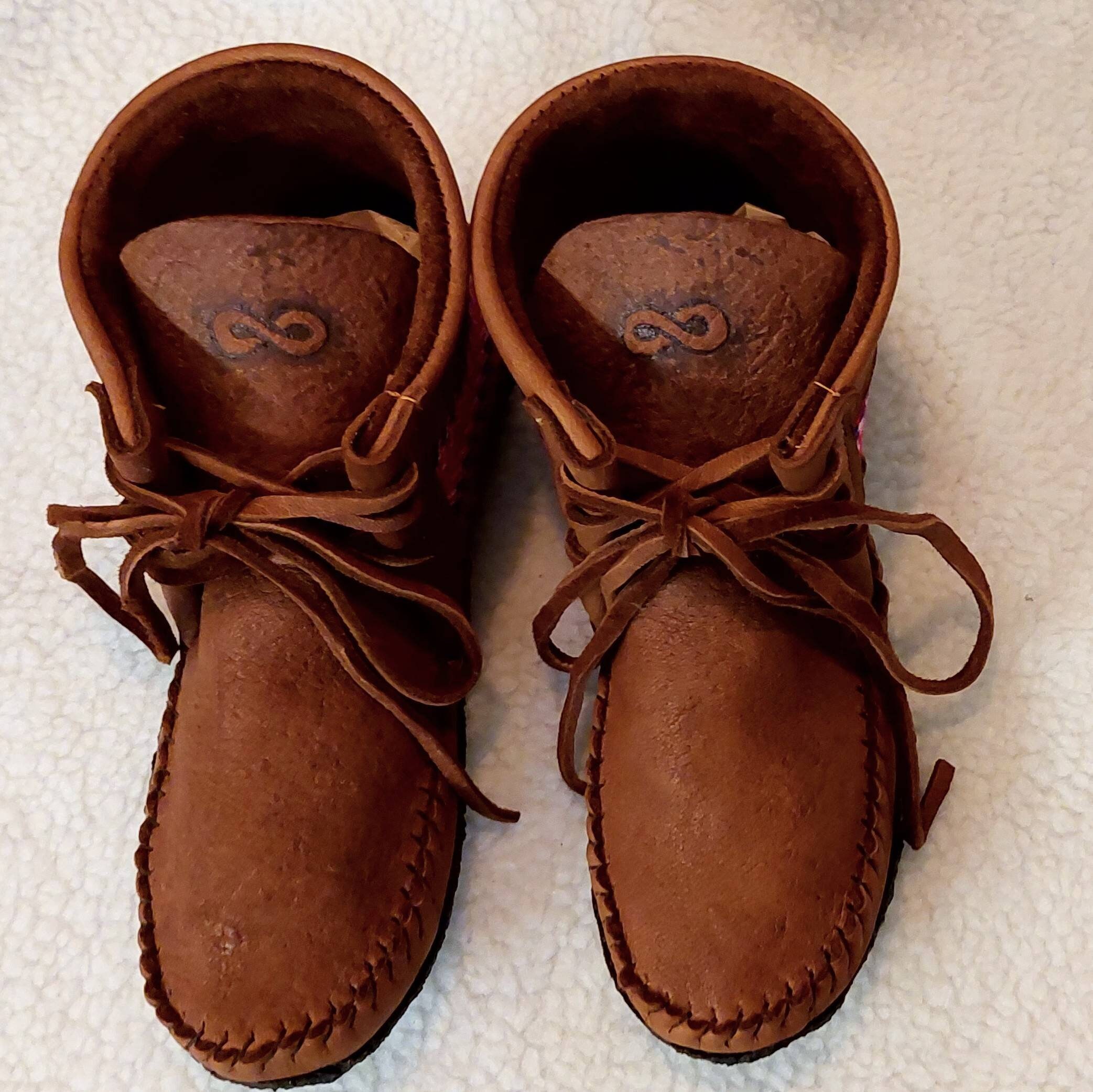 Moose Hide Moccasin Boots Indigenous Made Metis Moccasin Etsy Canada