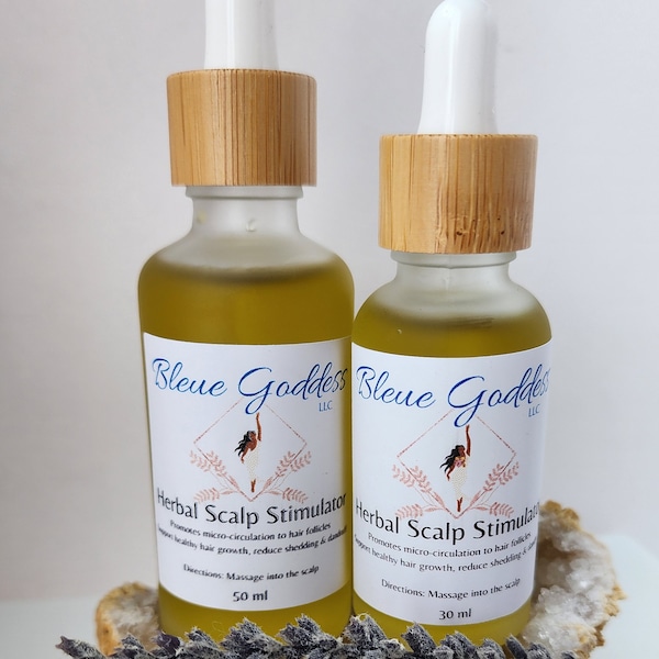 Hair Growth Oil - Herbal Scalp Stimulator - Vegan - Pure Natural Herbs Infusion - 100% Botanical Oil, non-GMO, no-synthetics - 50ml