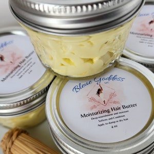 Herbal Hair Butter - Growth and Repair - Nourishment - Moisturizing - Softens - Vegan - 4oz Jar