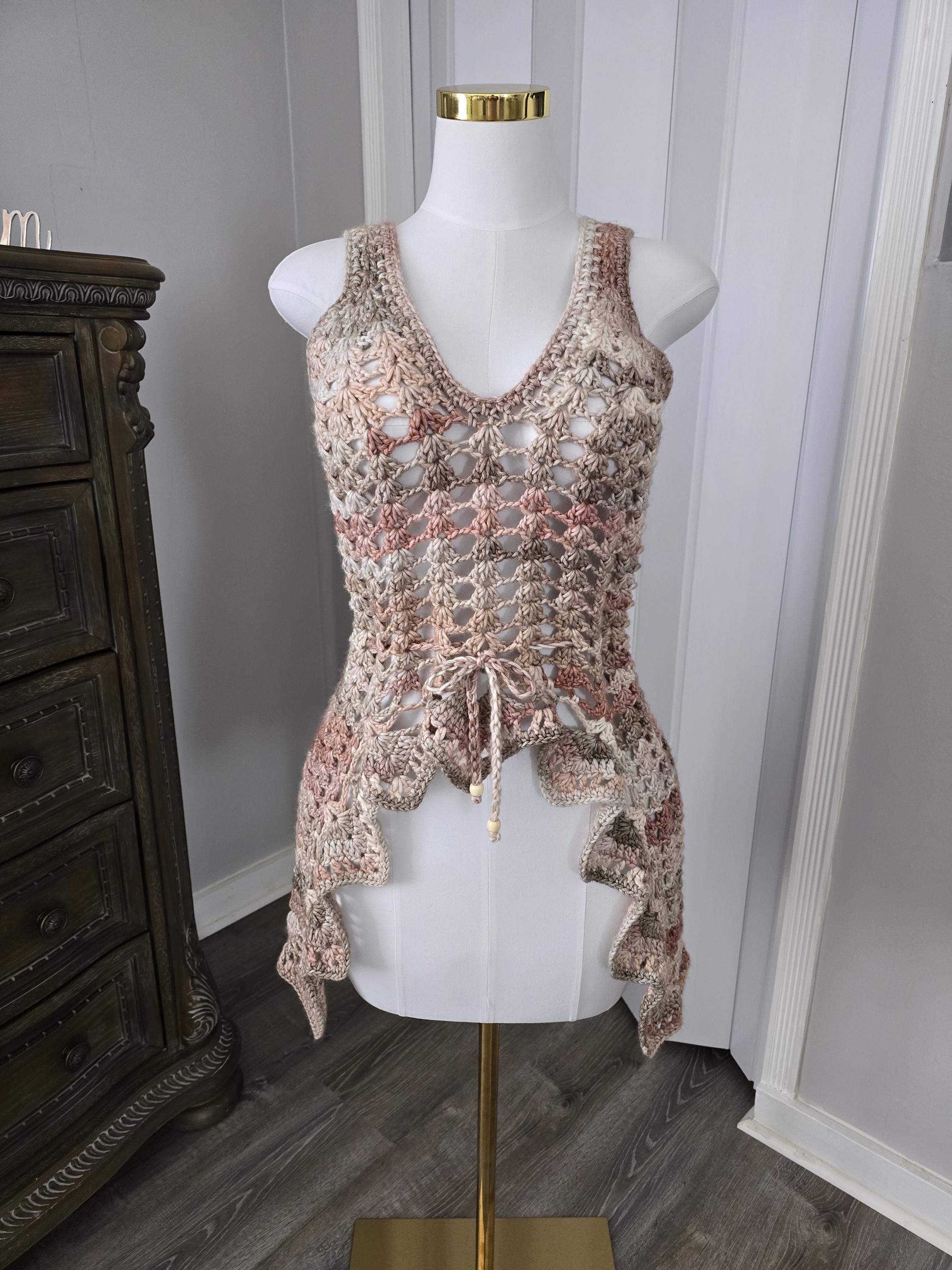 Crochet Lace Tunic Top