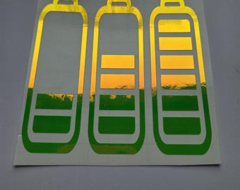 Iridescent Holographic Battery Decals | Waterproof Vinyl
