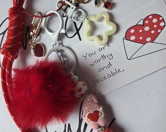 The "XOXO Love" Bag Charm Gnome Love