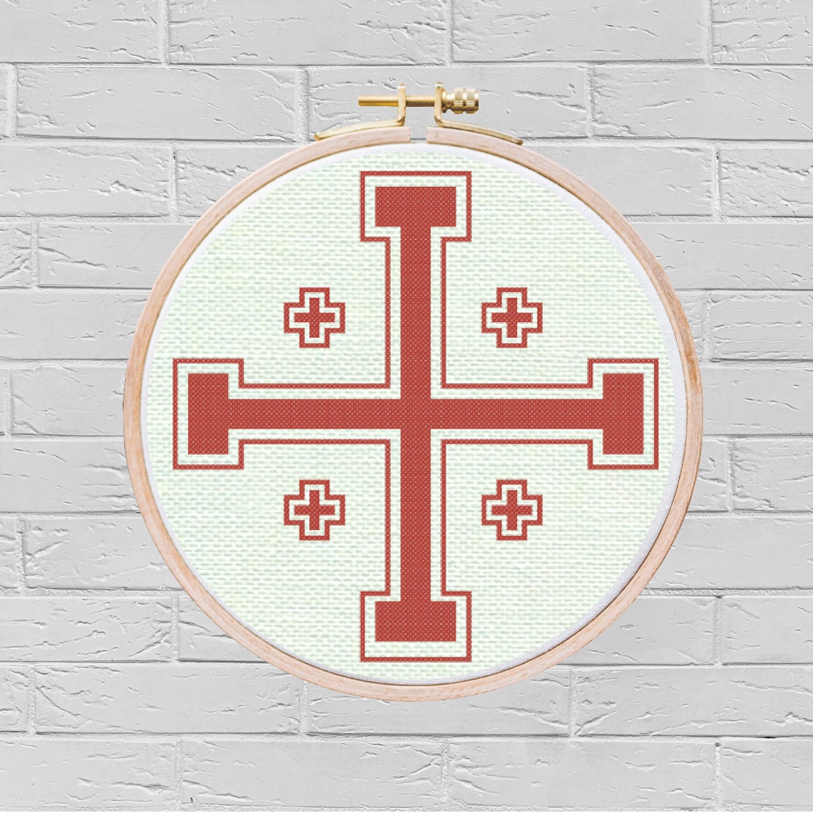 Jerusalem Cross Cross Stitch Pattern Pdf embroidery Etsy
