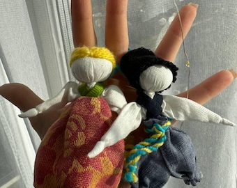 Ukrainian Motanka Doll Couple – Handmade Talisman for Love and Prosperity
