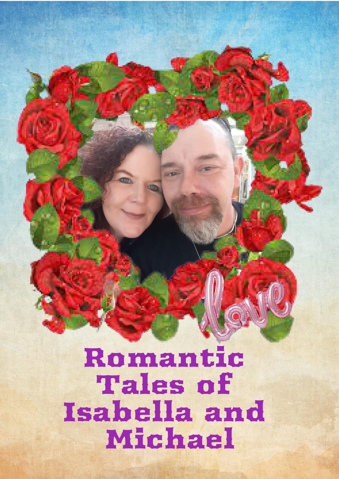 Personalized book for a couple in love Custom Names and Photos Etsy