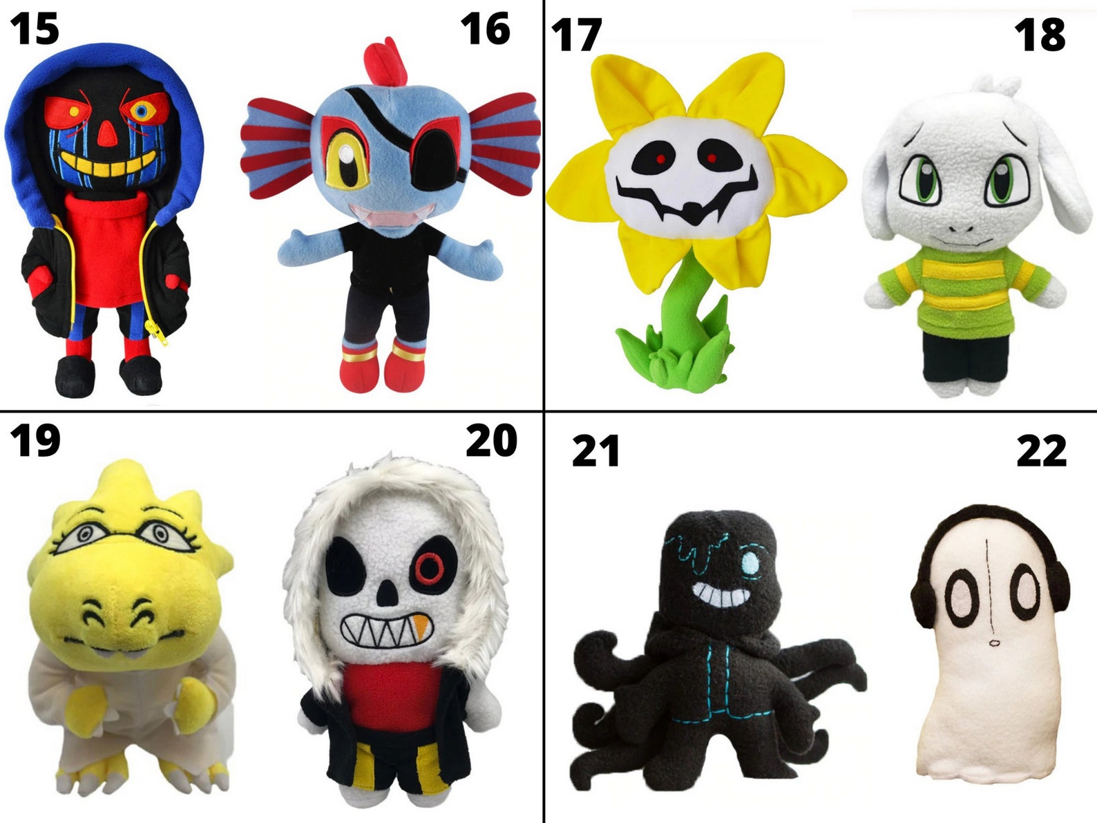 Undertale Plush Toys / Undertale Plushies / Undertale Toys Etsy