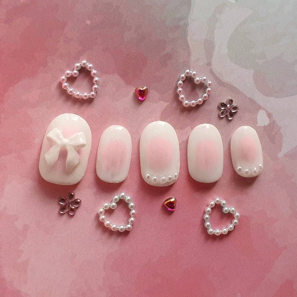 Bow on Nails - Etsy