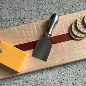 Curly Maple Cheeseboard accented with African Padauk and TN Inlay