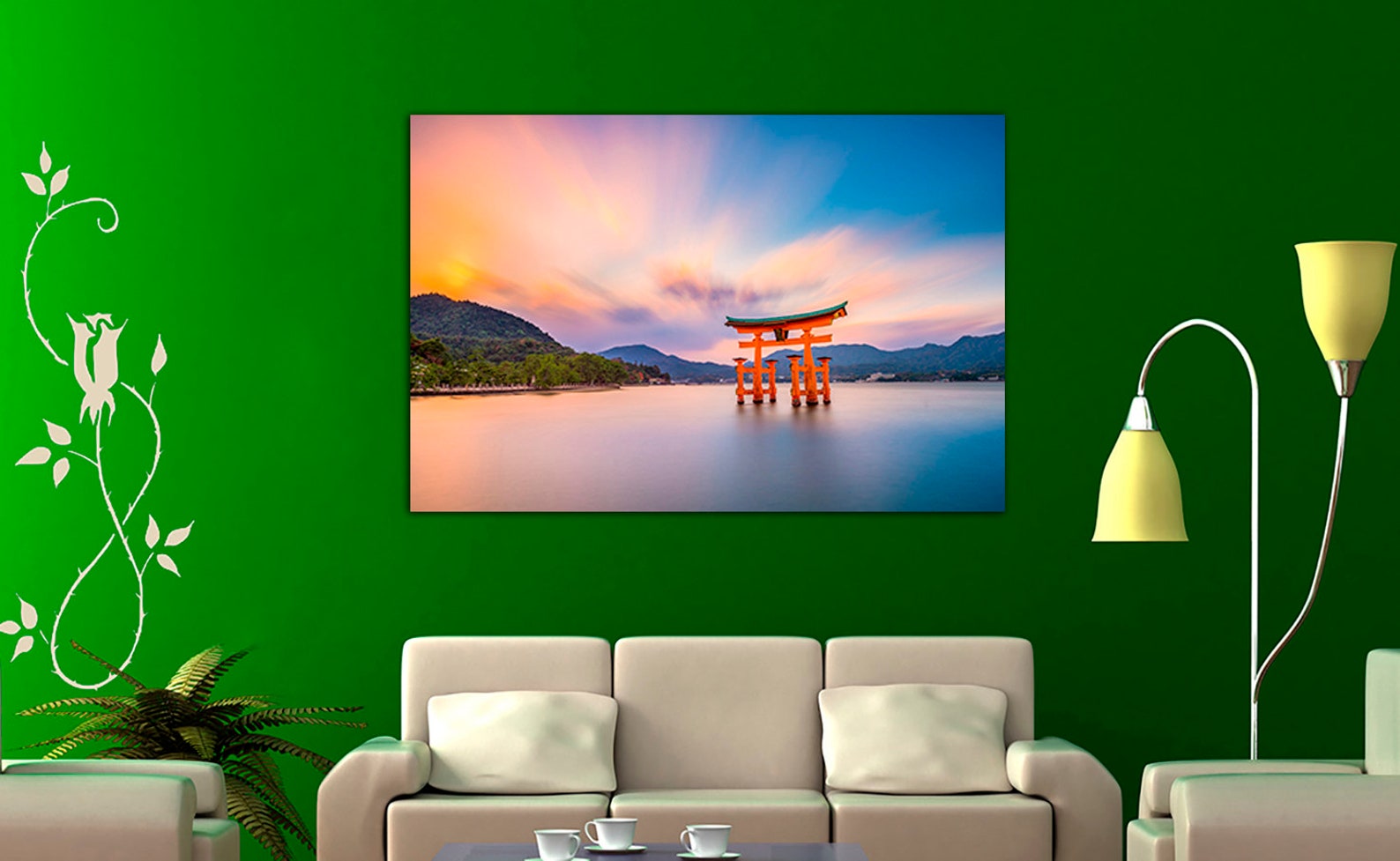 Torii Japan art Japanese canvas Asian wall art Japan wall Etsy