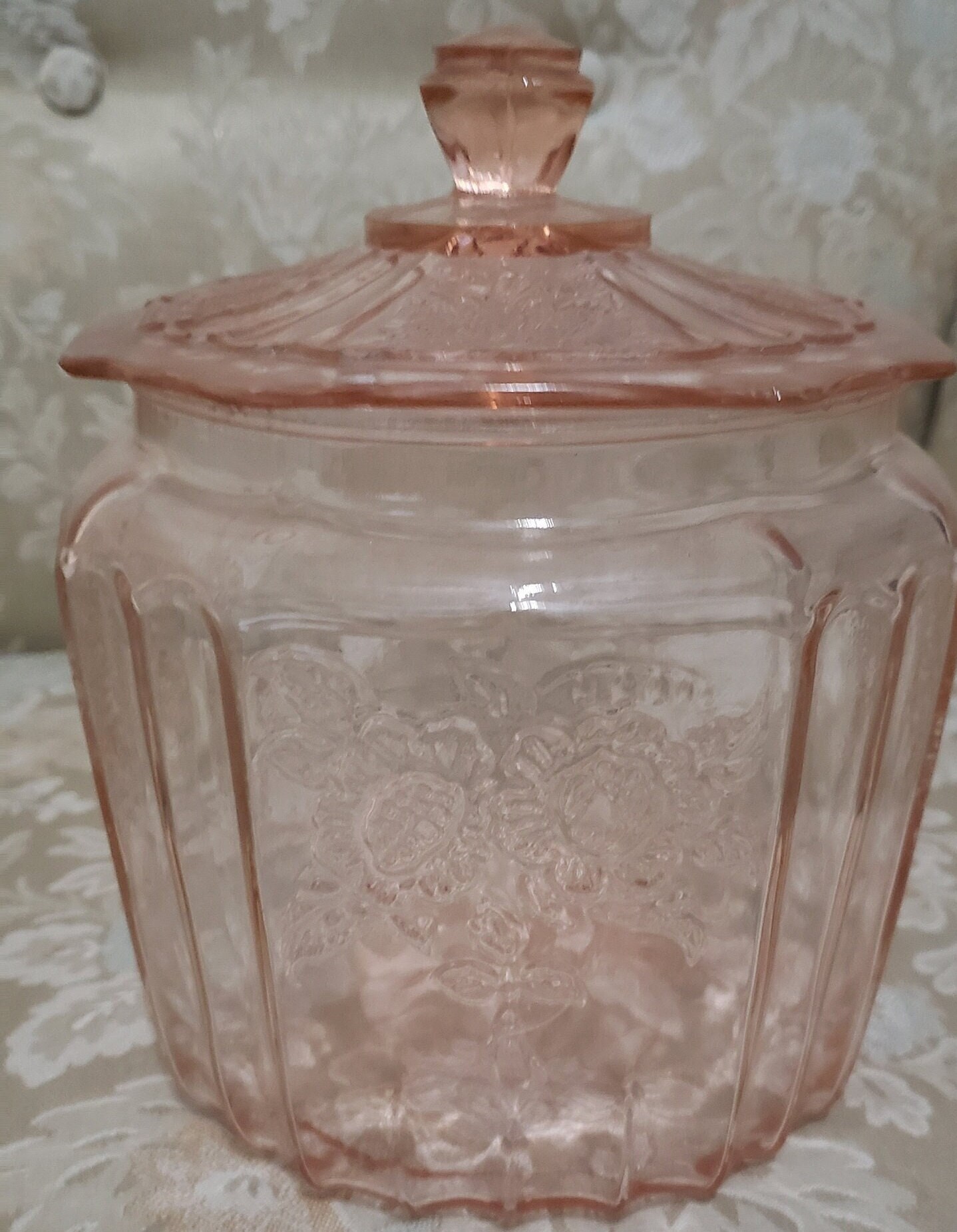 Pink Depression Glass Etsy