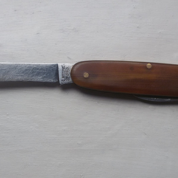 Vintage knife C. Wittgens Solingen Rostfrei 1930-1950 year