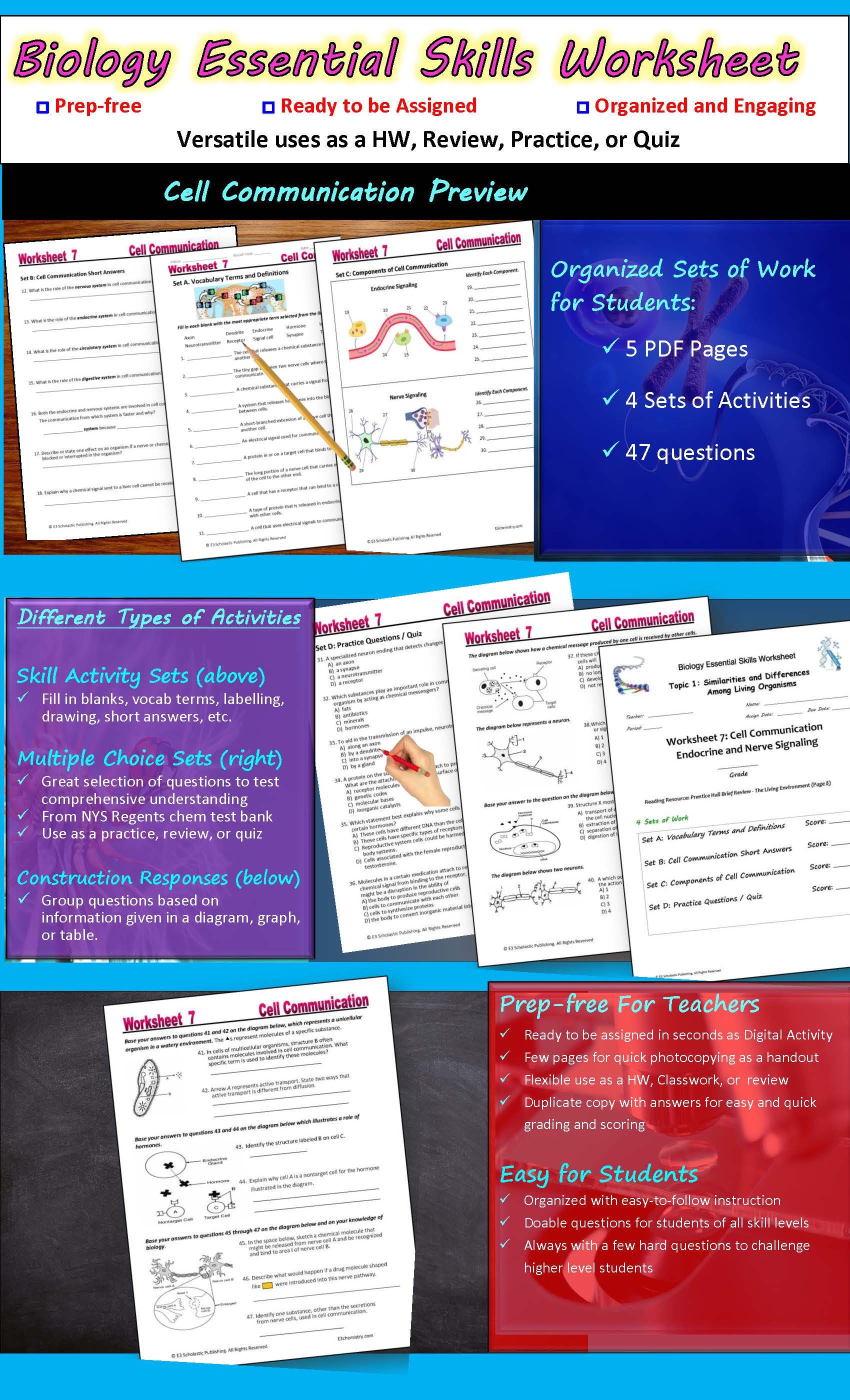Living cells communication homework image