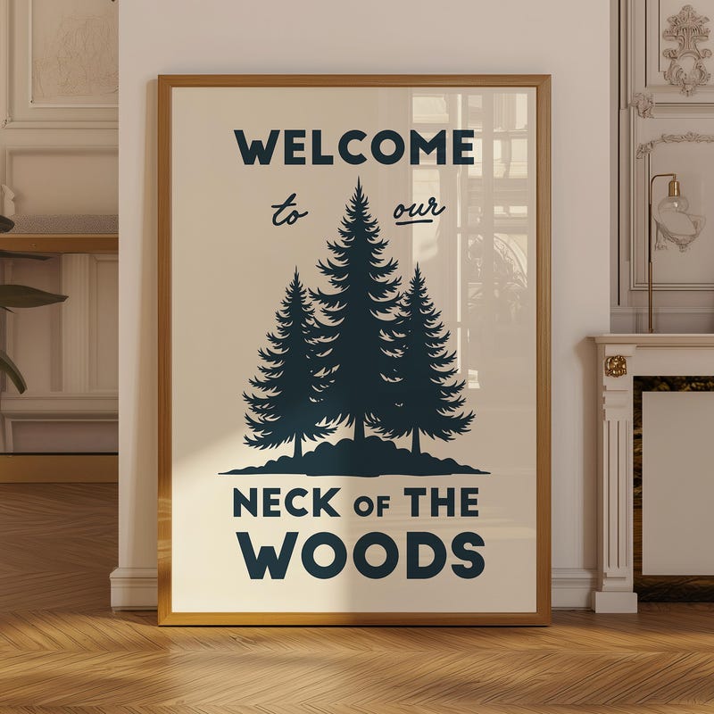 Cabin Poster for Wall Art - Etsy