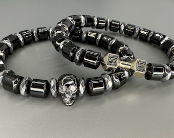 Skull & Dumbbell Bracelet